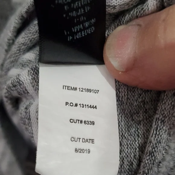 Torrid Gray Strped Crop Style Sweater - Picture 6 of 7